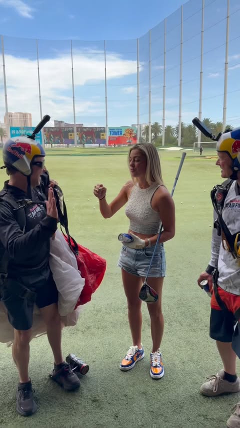Instagram post by @gabbygolfgirl for Topgolf. Caption reads: [...] NO PURCHASE NECESSARY. Enter free at....