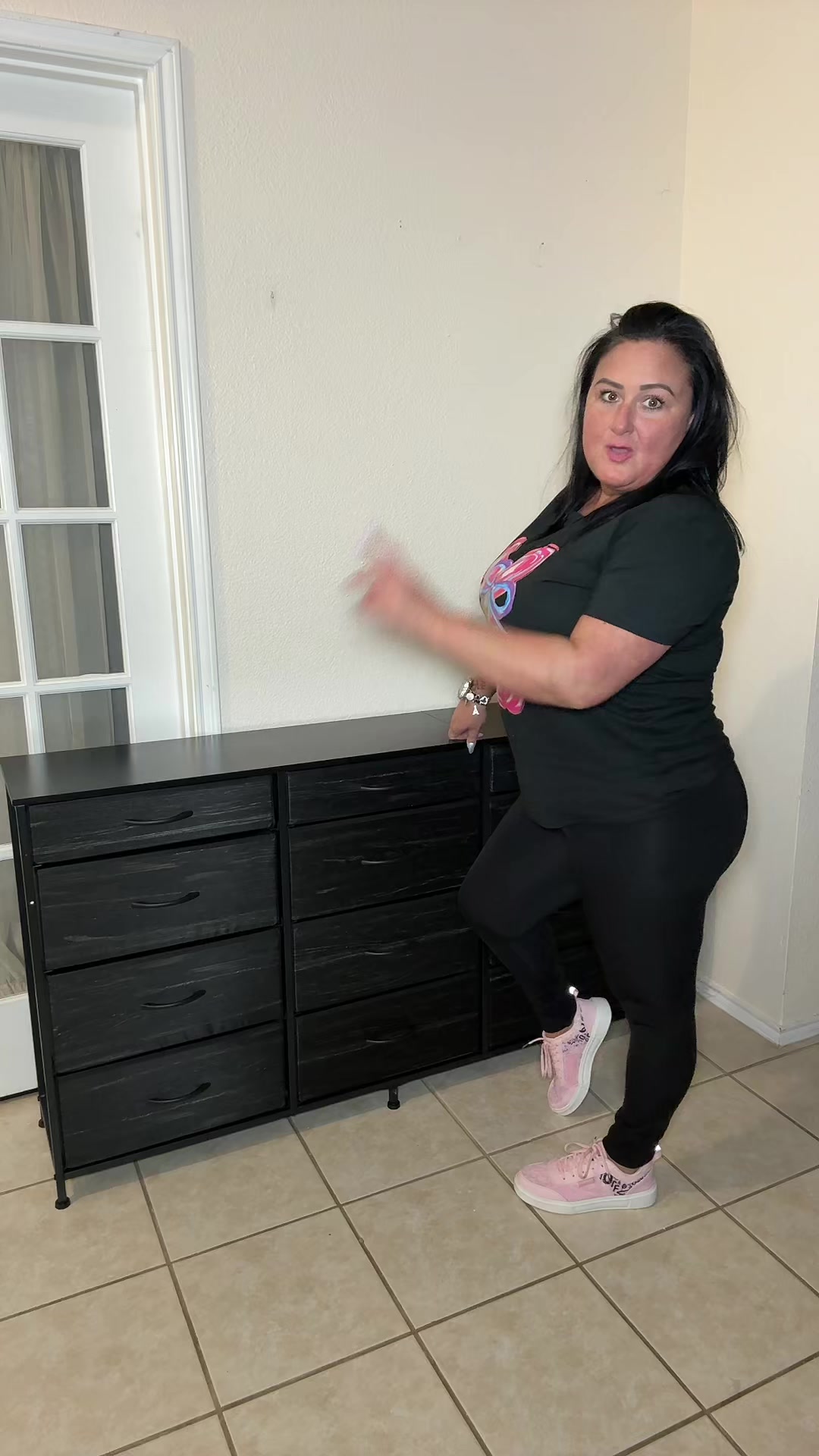 TikTok post by @ginasdiaries84 for Raybee Furniture US. Caption reads: [...] it’s gonna look great in my room! @Raybee....