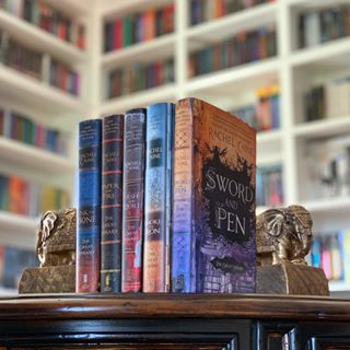 Instagram post by @xenatine for Berkley Publishing Group. Caption reads: If owning books was illegal, would you still own....