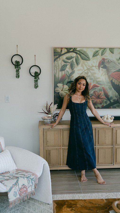 Instagram post by @renezeangeline for RC Willey. Caption reads: Major home upgrade alert! ✨ 

We added not one,....