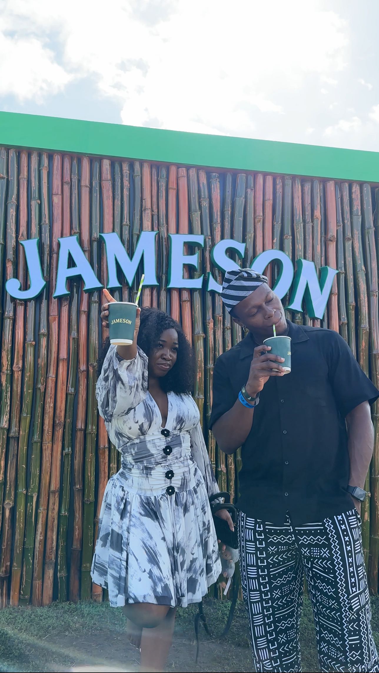 Instagram post by @ojayy_y for Jameson Whiskey. Caption reads: you can catch the exhibition tomorrow, tuesday....