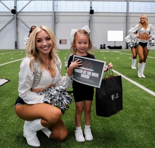 Instagram post by @raiderettes for Intermountain Health. Caption reads: [...] Heartfelt congratulations to the....