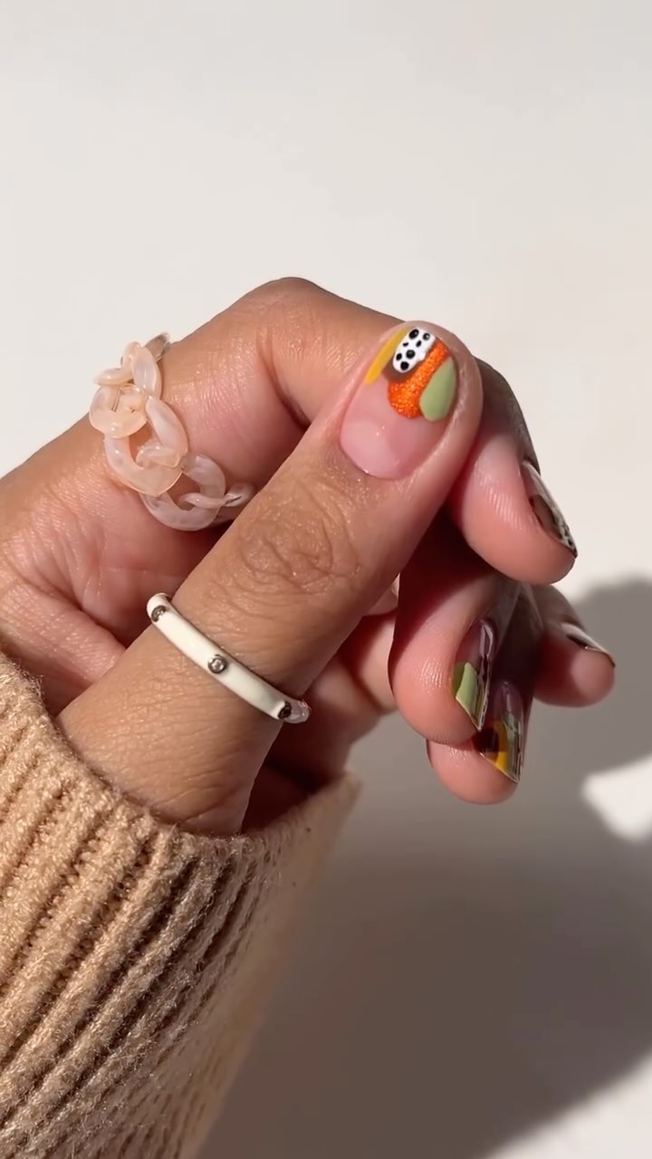 Instagram post by @nonnailartist for Dazzle Dry. Caption reads: I love a good 10 minute nail art look....