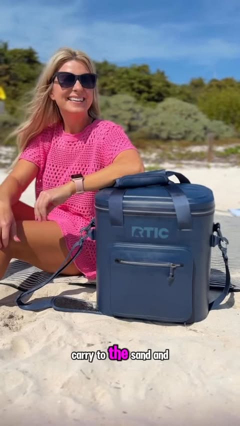 Instagram post by @caitlinonthecoast for RTIC Outdoors. Caption reads: [...] Florida Keys heat is no joke… but....