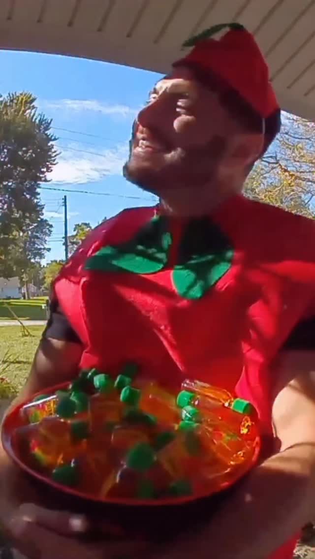 Instagram post by @dereklipp_ for Fireball Whisky. Caption reads: Grown-up candy crawl or Halloween hustlin’ for....