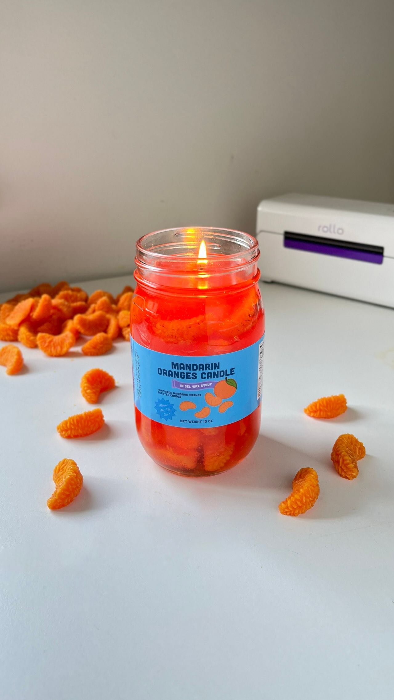 Instagram post by @nothingisediblemart for Rollo. Caption reads: [...] labels has never been easier with @rollo!....