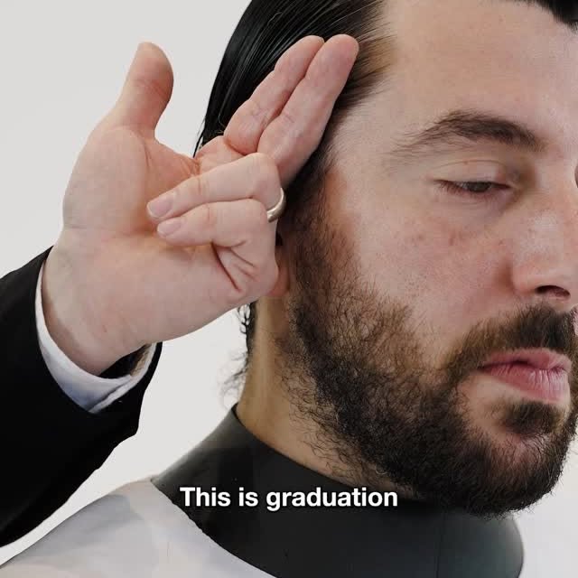 Instagram post by @petergosling_ for Barbershopconnect. Caption reads: GRADUATION 🧑‍🎓- is commonly misunderstood! Here....