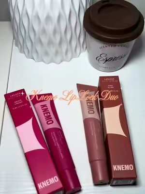 TikTok post by @nayeliguzmannn for Knemo Beauty. Caption reads: The best lip serum for dry lips (all day moisture)....