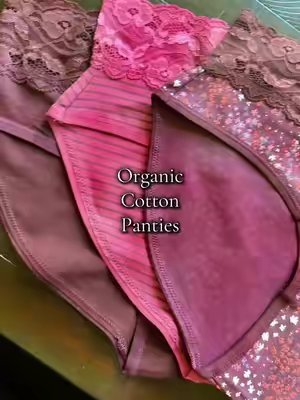 TikTok post by @suzanne_girlmama for Pact. Caption reads: Organic cotton panties @Pact #organiccotton....