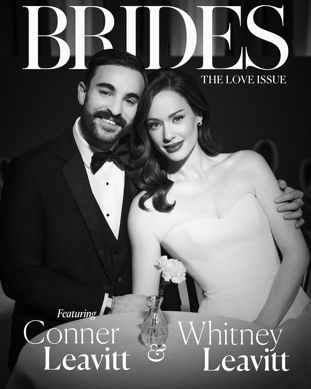 Instagram post by @whitleavitt for BRIDES. Caption reads: “For our Love Issue, we’re celebrating a story....