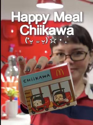TikTok post by @clari__q for McDonald's Philippines. Caption reads: Happy Meal Chiikawa journal 📕💛 Journal with me....