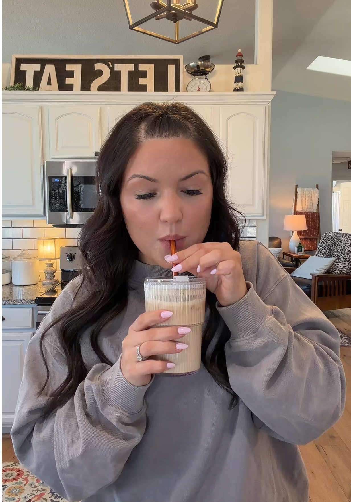 TikTok post by @ashlyn.wellerr for Bloom Nutrition. Caption reads: [...] #collagenpeptides #colostrum @Bloom....