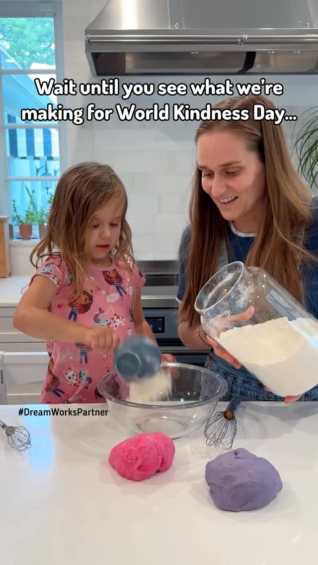 Instagram post by @7daysofmichelle for Gabby's Dollhouse. Caption reads: [...] celebrating #WorldKindnessDay with....