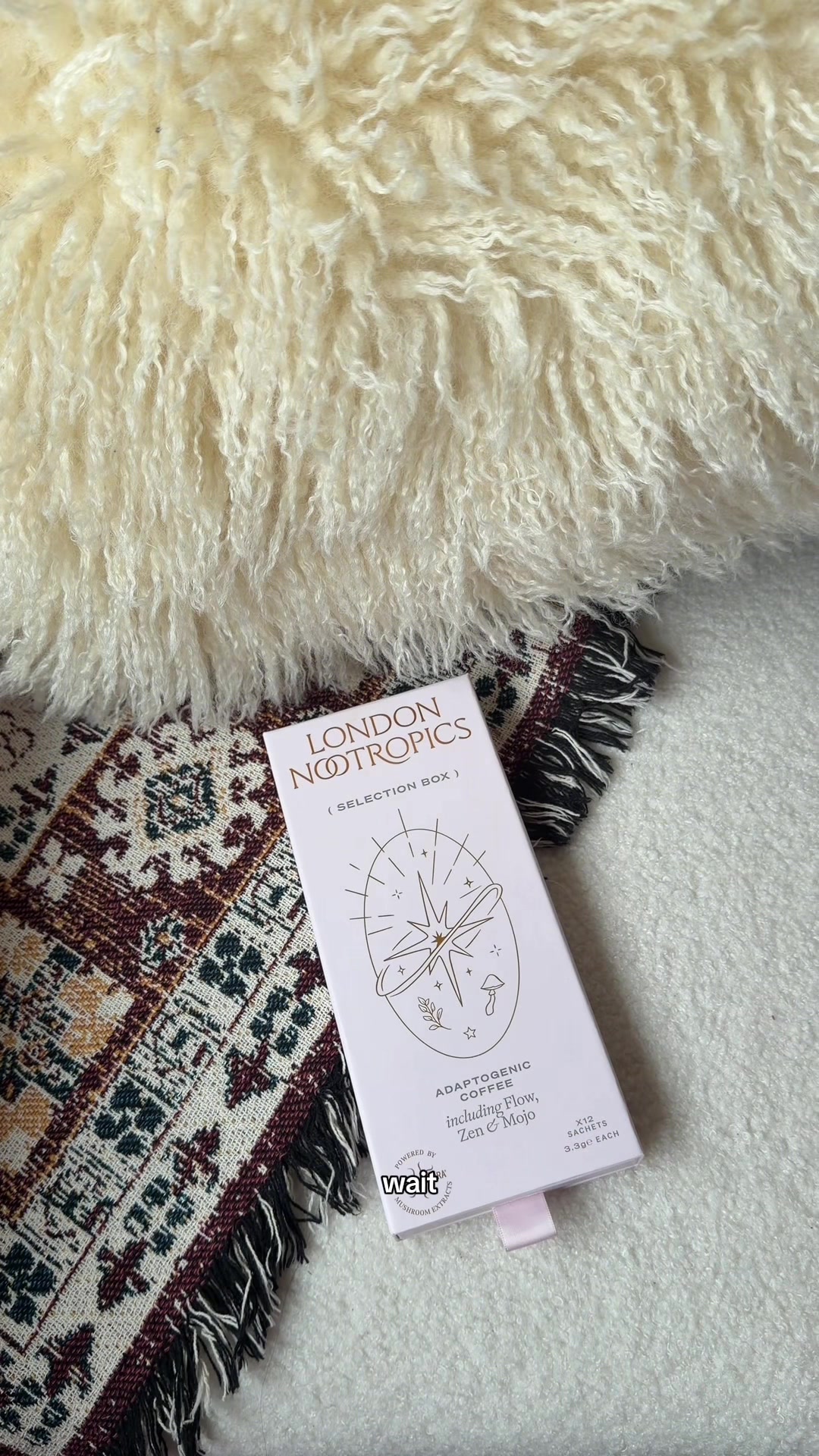 TikTok post by @someonetoldlyd for London Nootropics. Caption reads: Finally got my hands on the @London Nootropics....