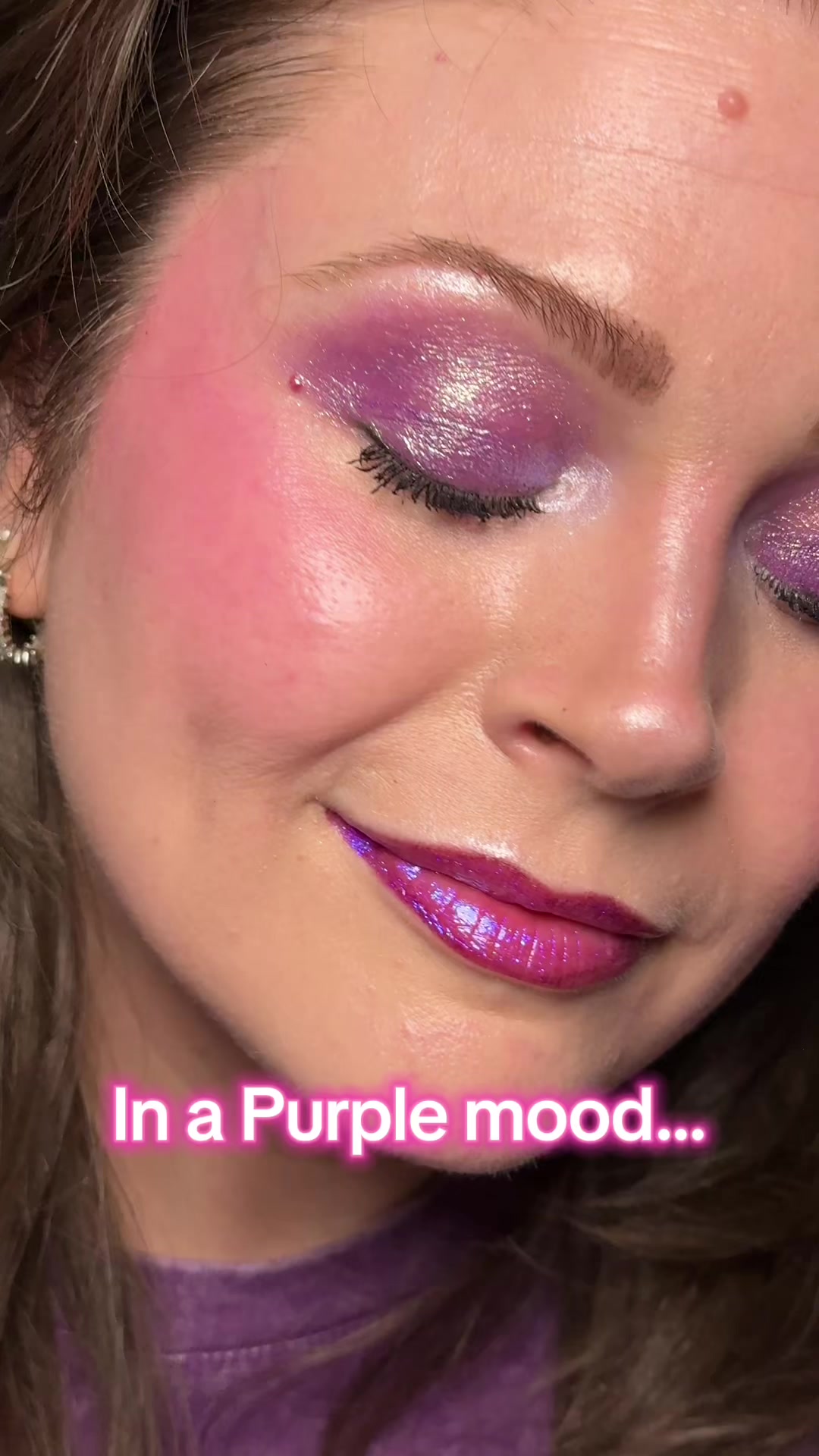 TikTok post by @melissa_beautyover40 for Adriana Nichole Cosmetics. Caption reads: Still obsessed with my favorite @Adriana Nichole....