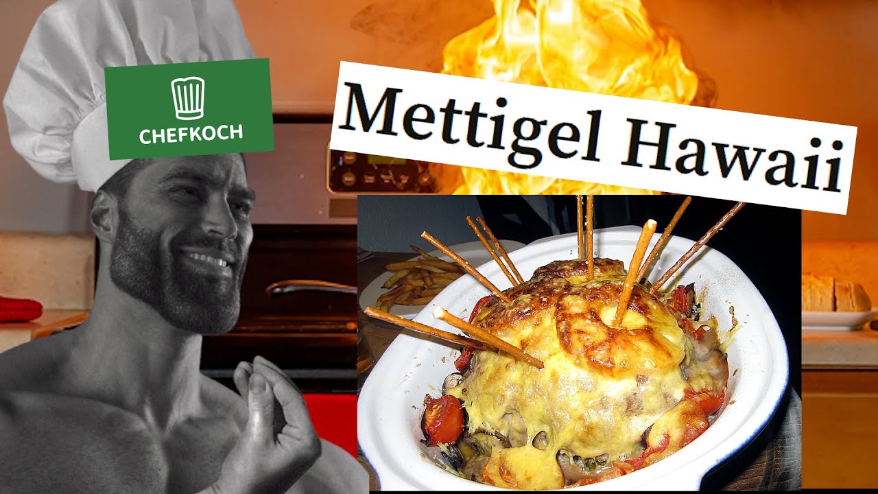 YouTube post by @DiedeutschenBackrooms for Yfood. Caption reads: Chefkoch.de goes hard.