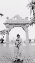 Instagram post by @weddecor.in for Sabyasachi. Caption reads: [...] like a classic film. 🎬🌆 

Wearing:....