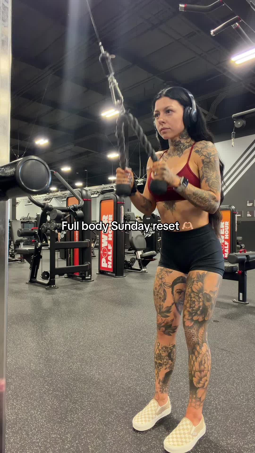 TikTok post by @kylekillla for Gymreapers. Caption reads: Sunday reset 🥰 @Gymreapers #gymreapers....