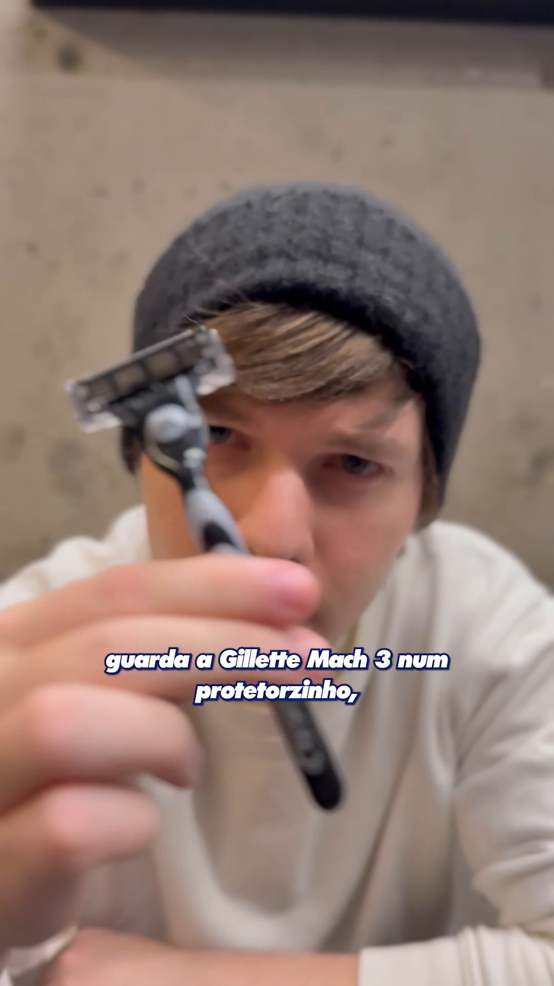 Instagram post by @goulaarte for Gillette. Caption reads: Que @gillette_brasil são as melhores lâminas você....