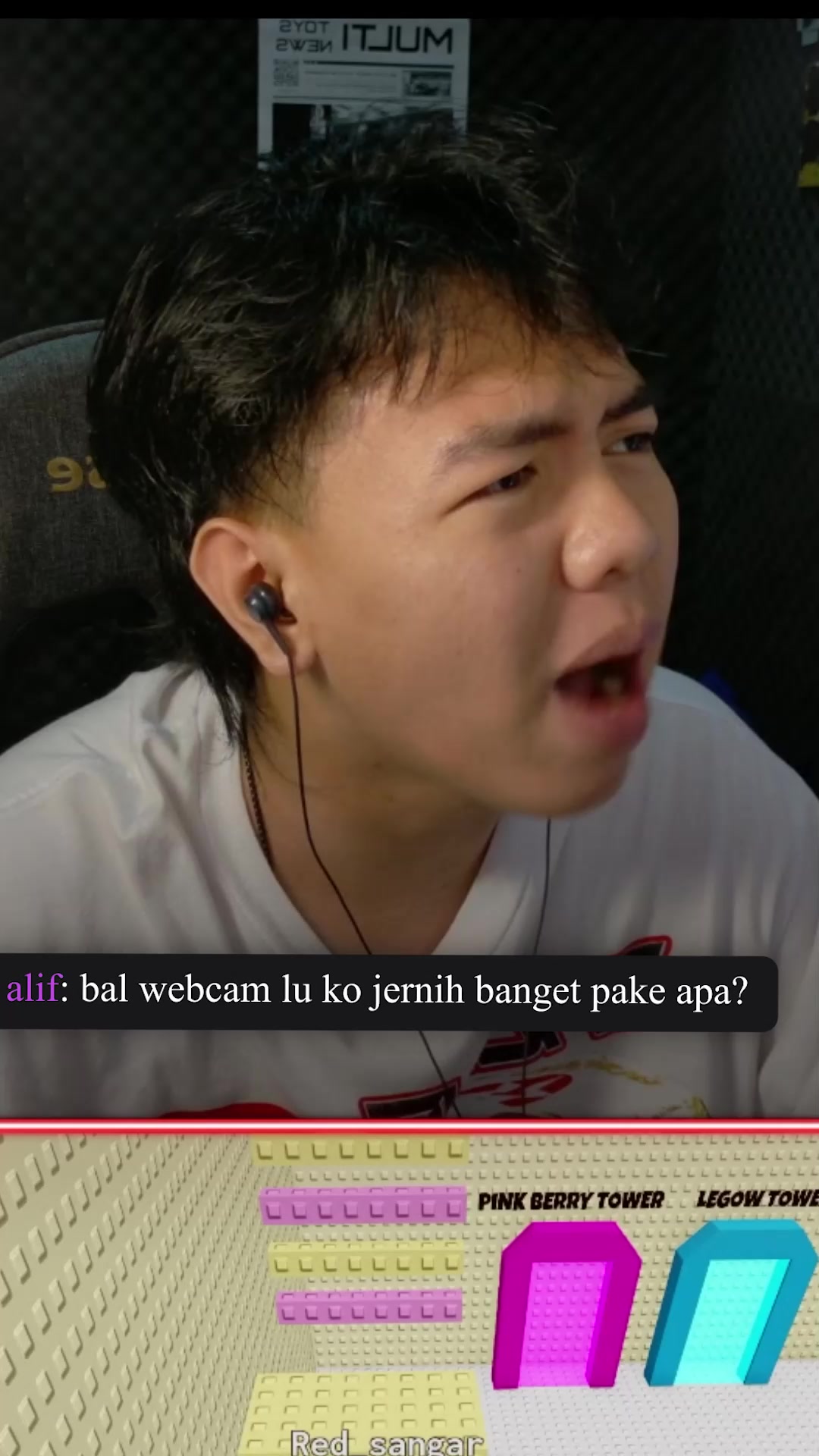 TikTok post by @iqbalparkerrr for OBSBOT. Caption reads: [...] kalo blm samaan kaya gw men, izinnn 🫷....