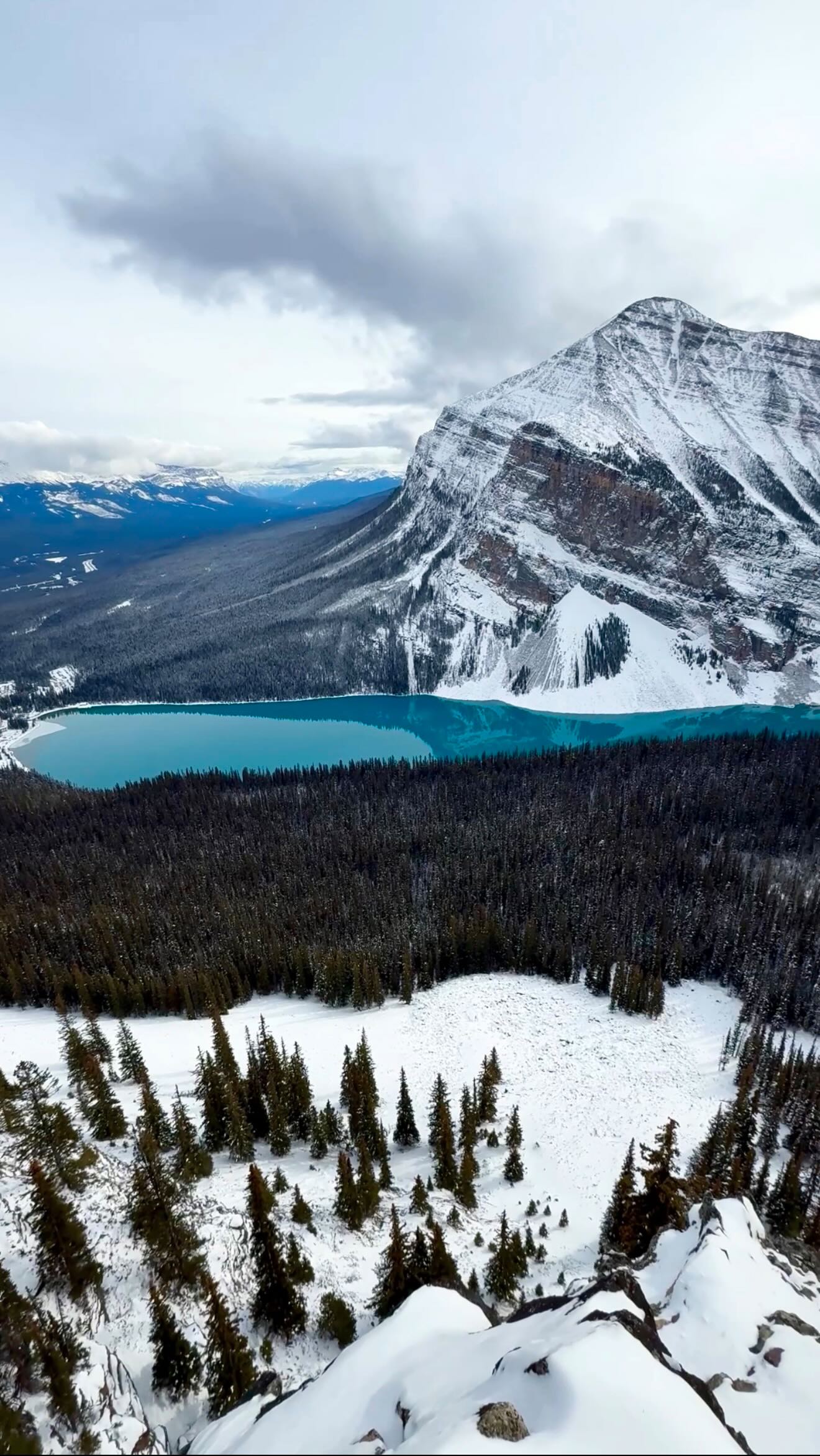 Instagram post by @mddyelrck for Danner. Caption reads: Yesterday was SO beautiful 💙

#lakelouise....