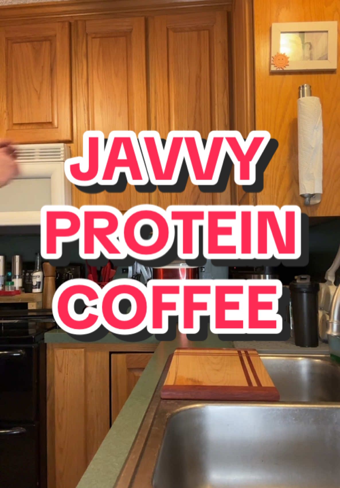 TikTok post by @31jbay24 for Javy Coffee. Caption reads: @Javvy Coffee start your morning off right with....