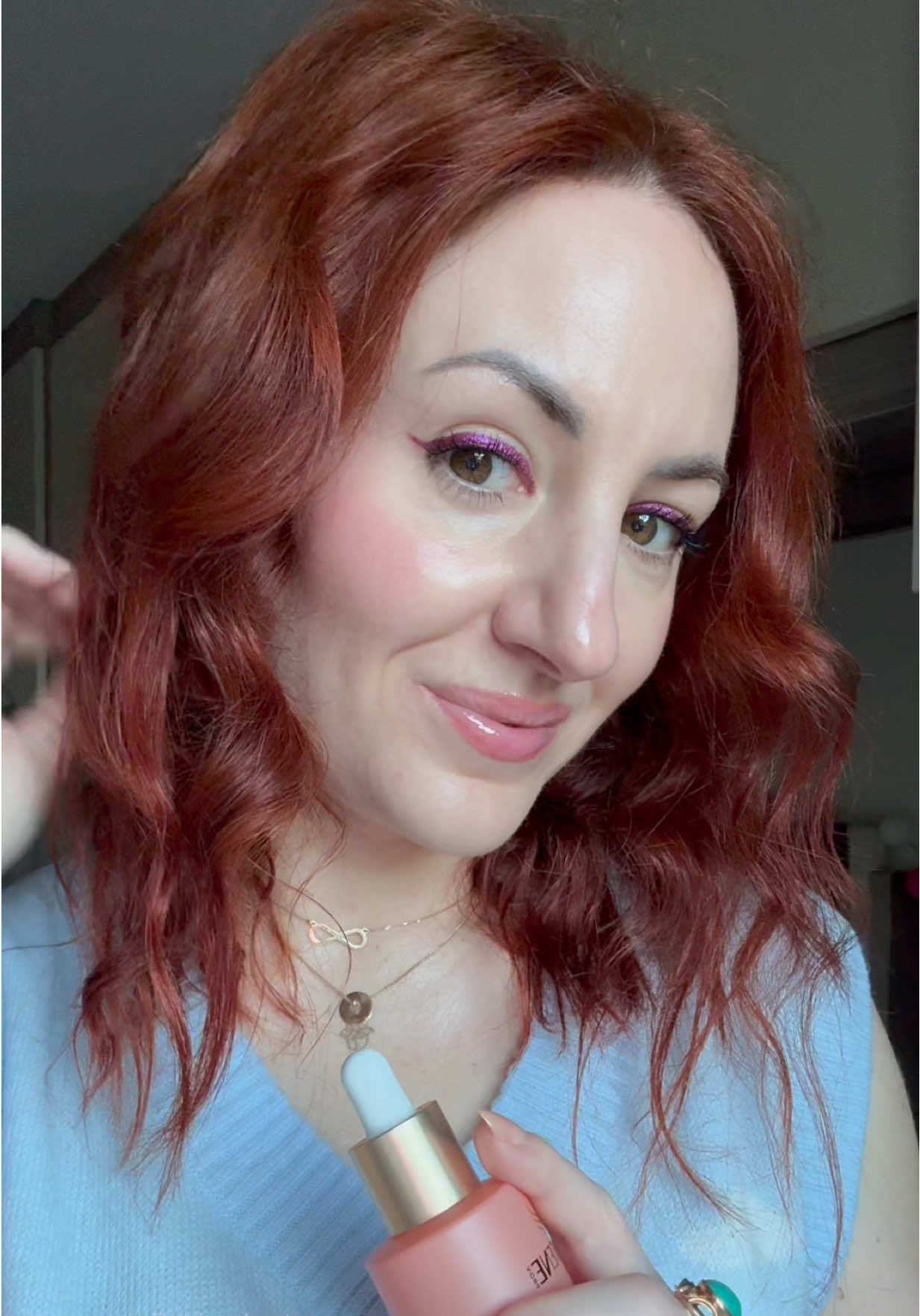 TikTok post by @dominique_bu for SLIP SILK PILLOWCASE. Caption reads: Officially starting my #PanteneGrowAbundant....