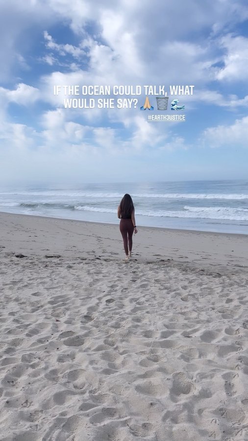 Instagram post by @sustainabae for Earthjustice. Caption reads: [...] the ocean would be screaming for....