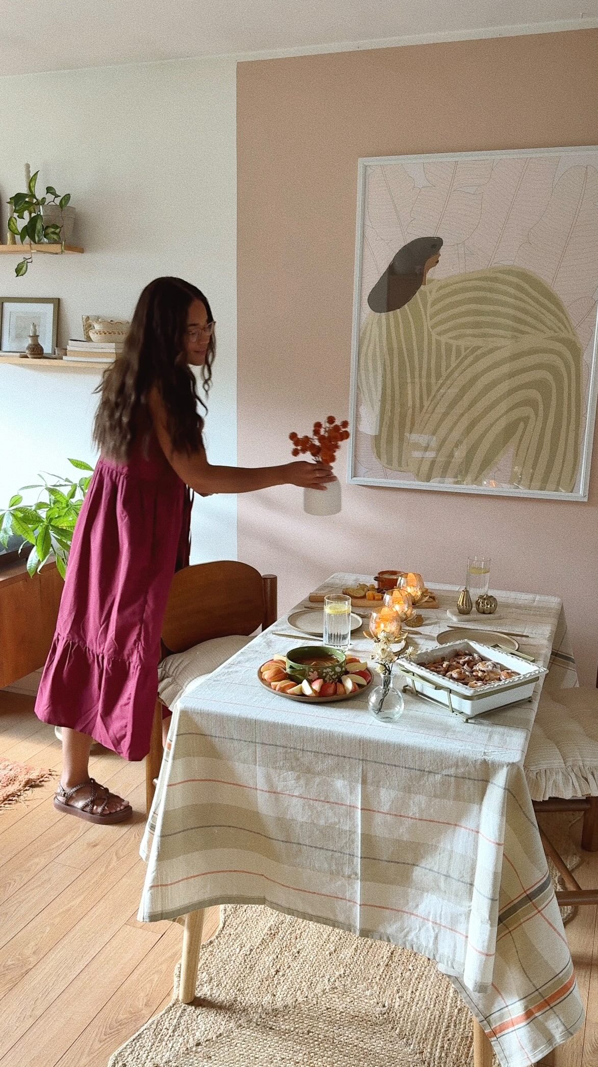 Instagram post by @nataliedoef for HomeSense. Caption reads: #ad | Falling for every little detail 🍁 From....