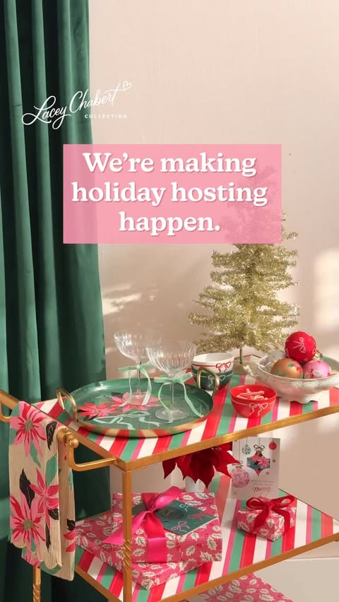 Instagram post by @thereallacey for Hallmark. Caption reads: What if we made this year’s Christmas party....