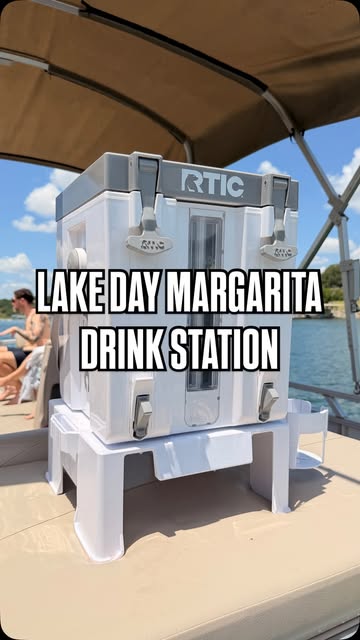 Instagram post by @sipagave for RTIC Outdoors. Caption reads: [...] and hydration to the lake in the new....