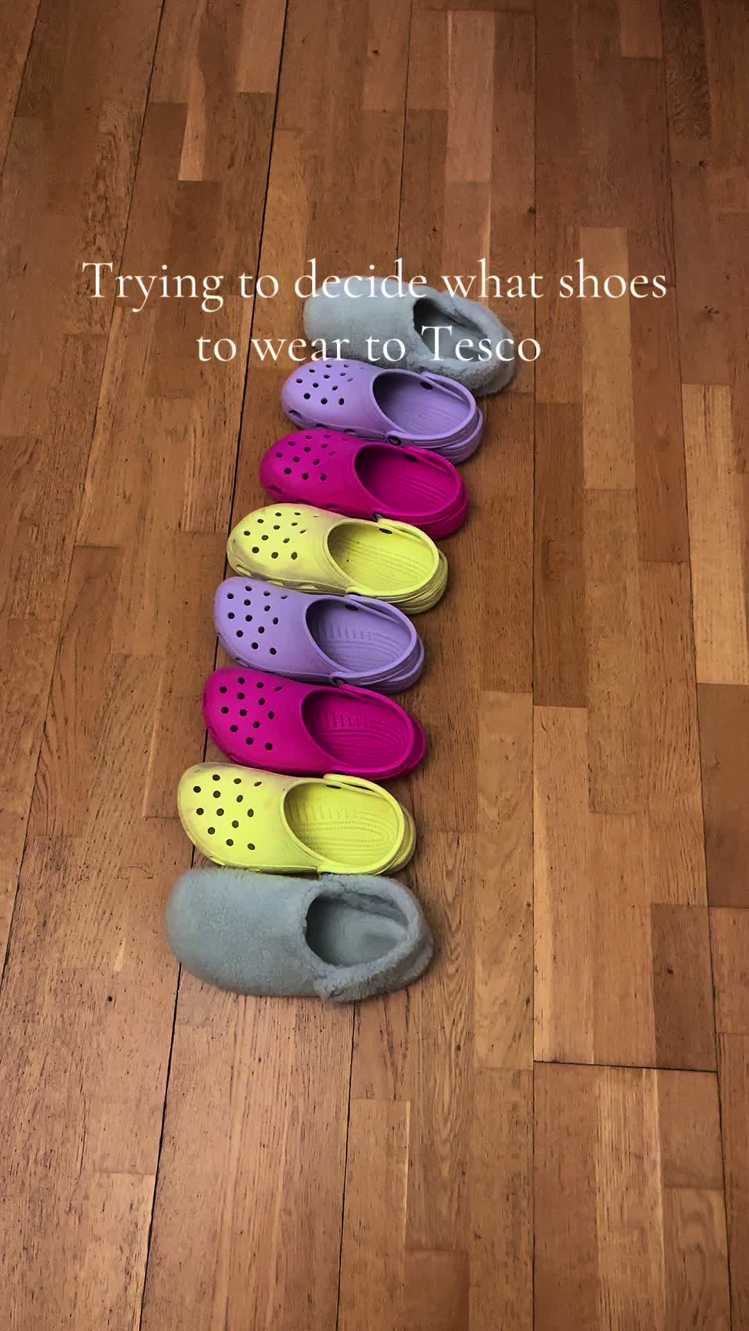TikTok post by @aaallllyygg for Crocs. Caption reads: I will forever love my Crocs @Crocs Shop IE @CROCS....