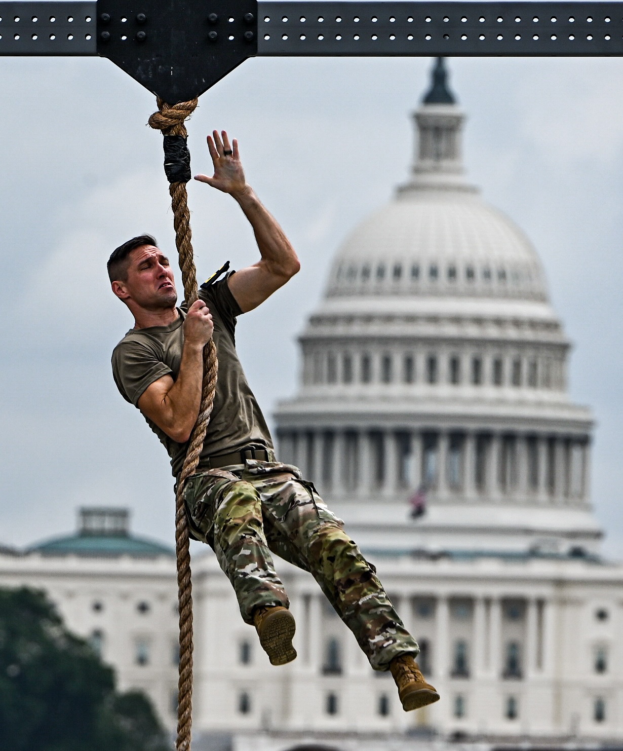 Instagram post by @usarmyreserve for GoArmy. Caption reads: Army 250th Birthday Fitness Competition....