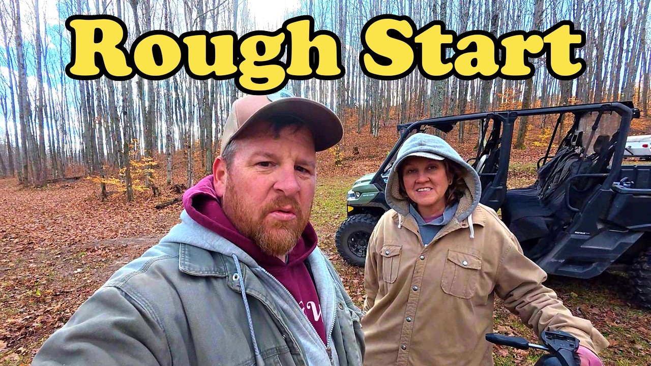 YouTube post by @OffgridwithJayandJen for Eufy. Caption reads: Rough Start, Unexpected Ending.