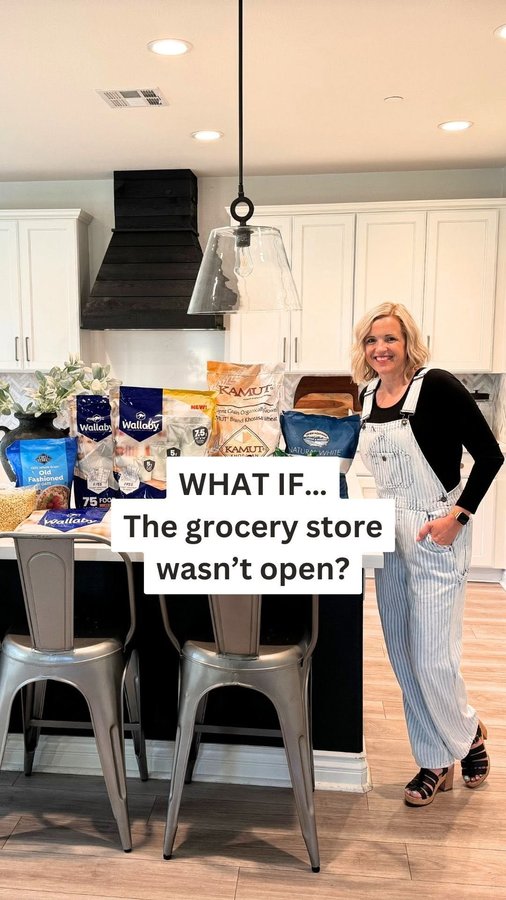 Instagram post by @foodstoragemama for Wallaby Goods. Caption reads: Comment LINKS to learn more about @wallabygoods....