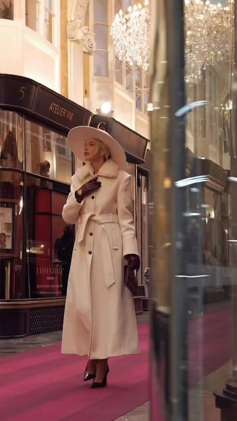 Instagram post by @kiraatikova for LADUREE PARIS OFFICIEL. Caption reads: A true touch of Christmas magic with Ladurée at....
