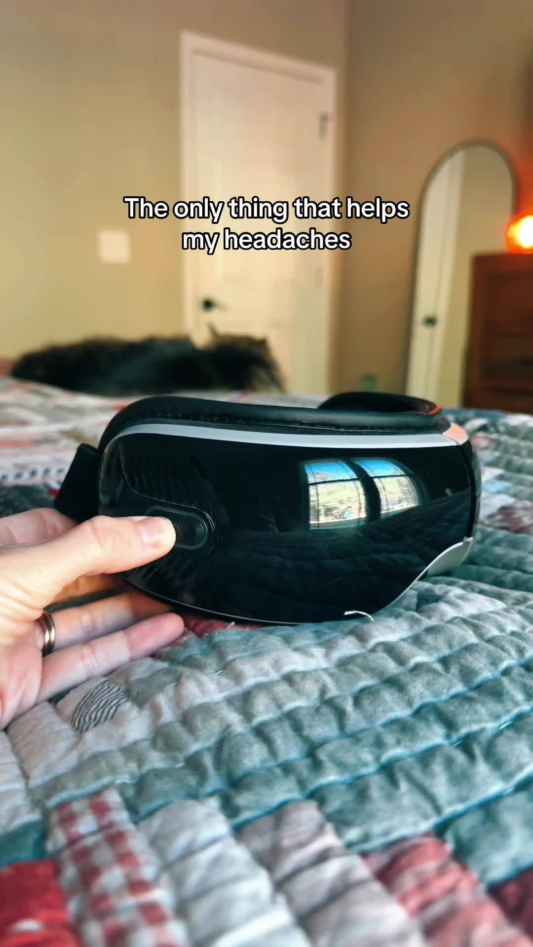 TikTok post by @nicolefoster.89 for Nekteck. Caption reads: [...] massaging mask has been a game changer.....