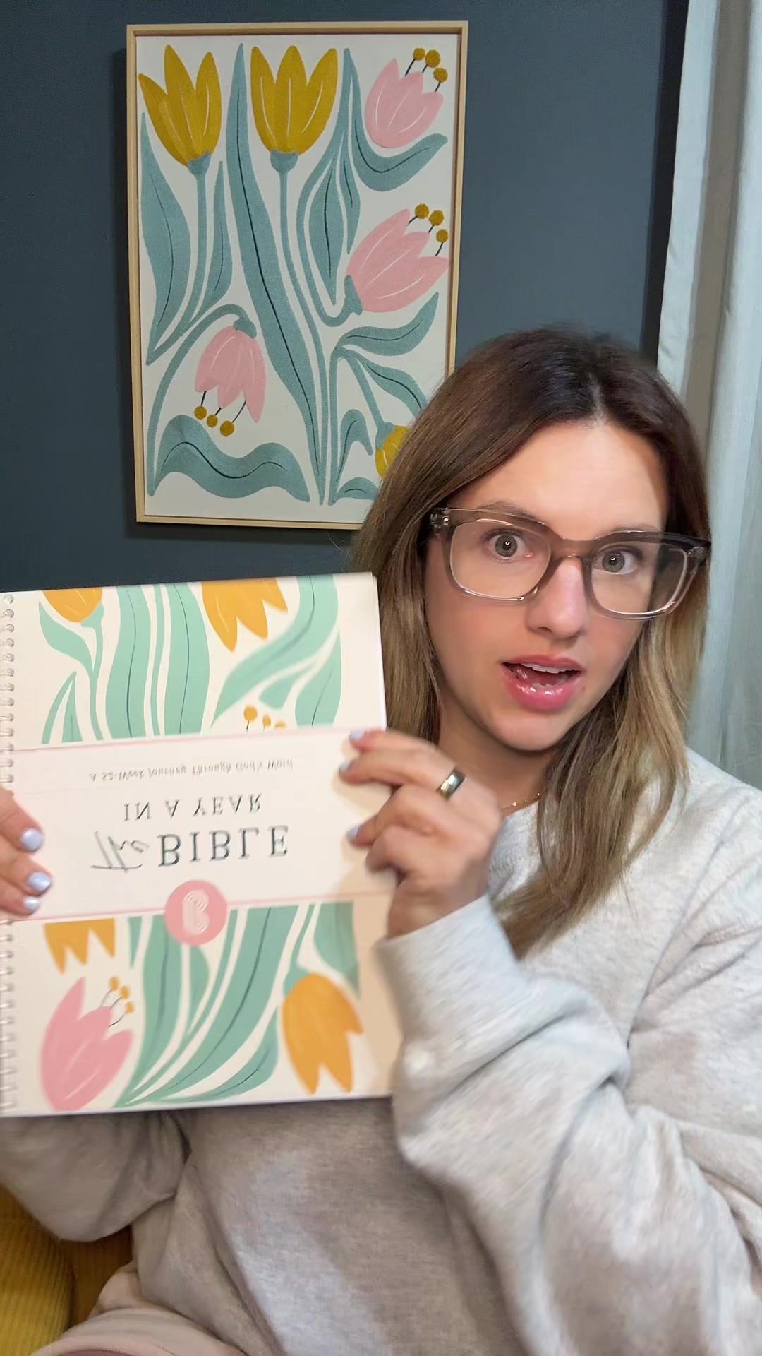 TikTok post by @andrea_shepperd for Spiral Bible. Caption reads: Excited for this one @SpiralBible #biblestudy....