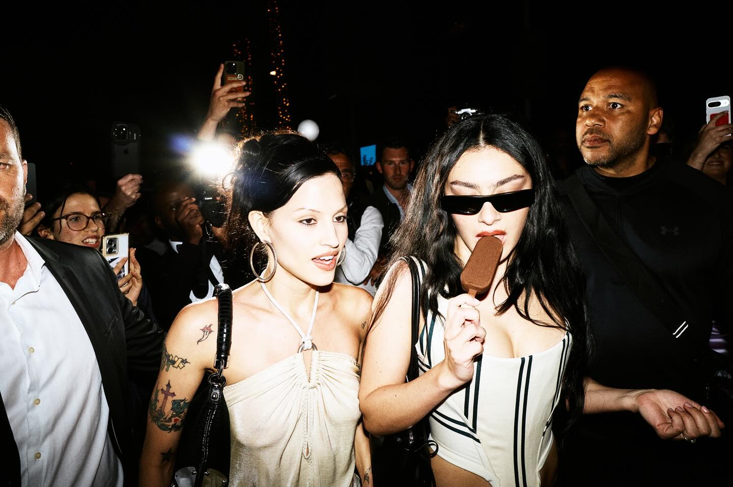 Instagram post by @charli_xcx for Magnum Ice Cream. Caption reads: we threw a partyyyyyy @magnum #ad....