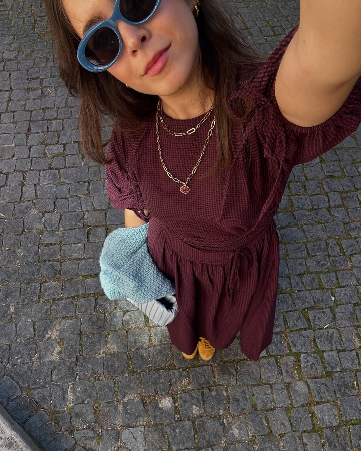 Instagram post by an influencer for ASOS. Caption reads: [...] But I’m backkk 🩷 Dress is @asos #ad #recap....