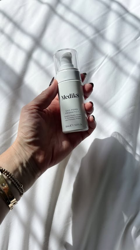 Instagram post by @gemmaalster for Medik8. Caption reads: [...] rejuvenation in just 7 days. @officialmedik8....
