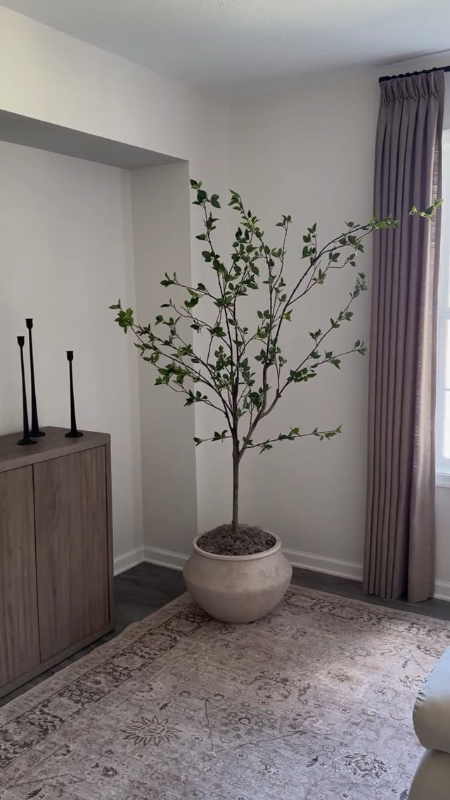 Instagram post by @christingracehome for Nearly Natural. Caption reads: I’m in love! 😍 This citrus tree from....