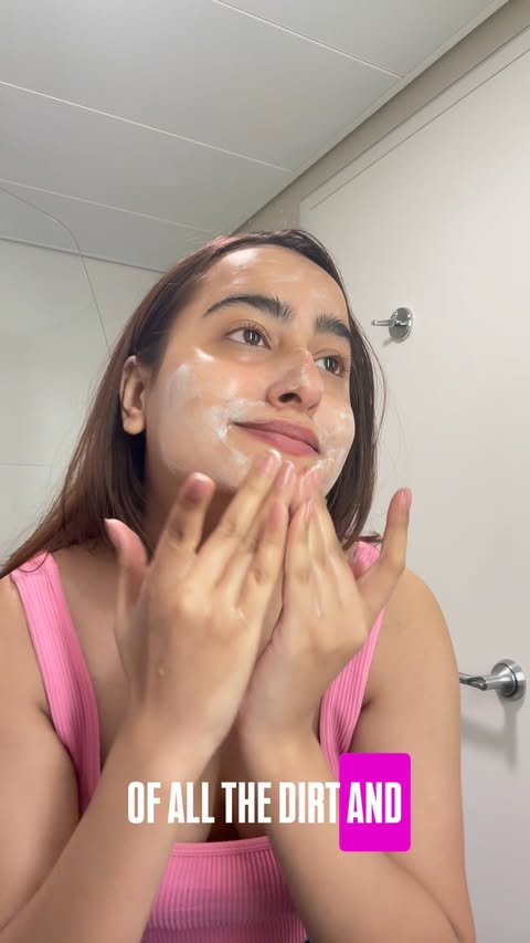 Instagram post by @ritikamishraofficial_ for CeraVe. Caption reads: [...] starts with finding the right cleanser.....
