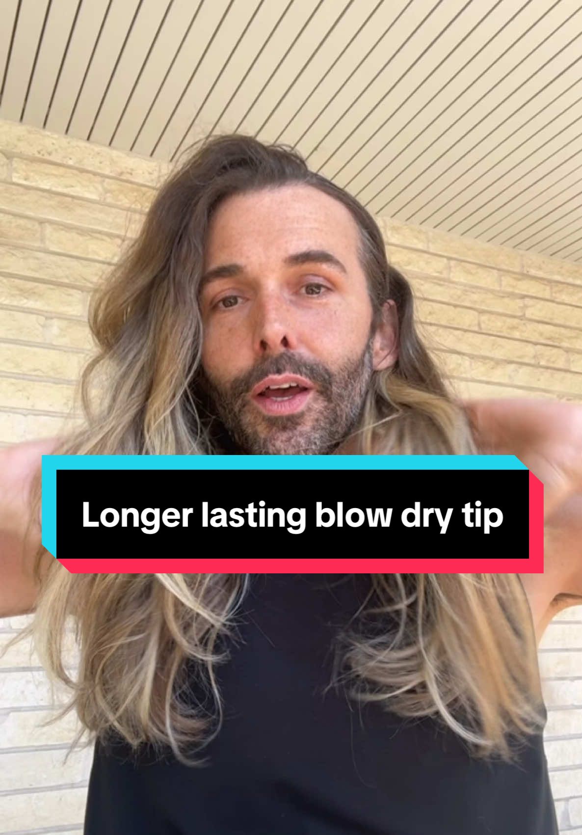 TikTok post by @jvn_official for JVN Hair. Caption reads: If you want your style to last longer its all....