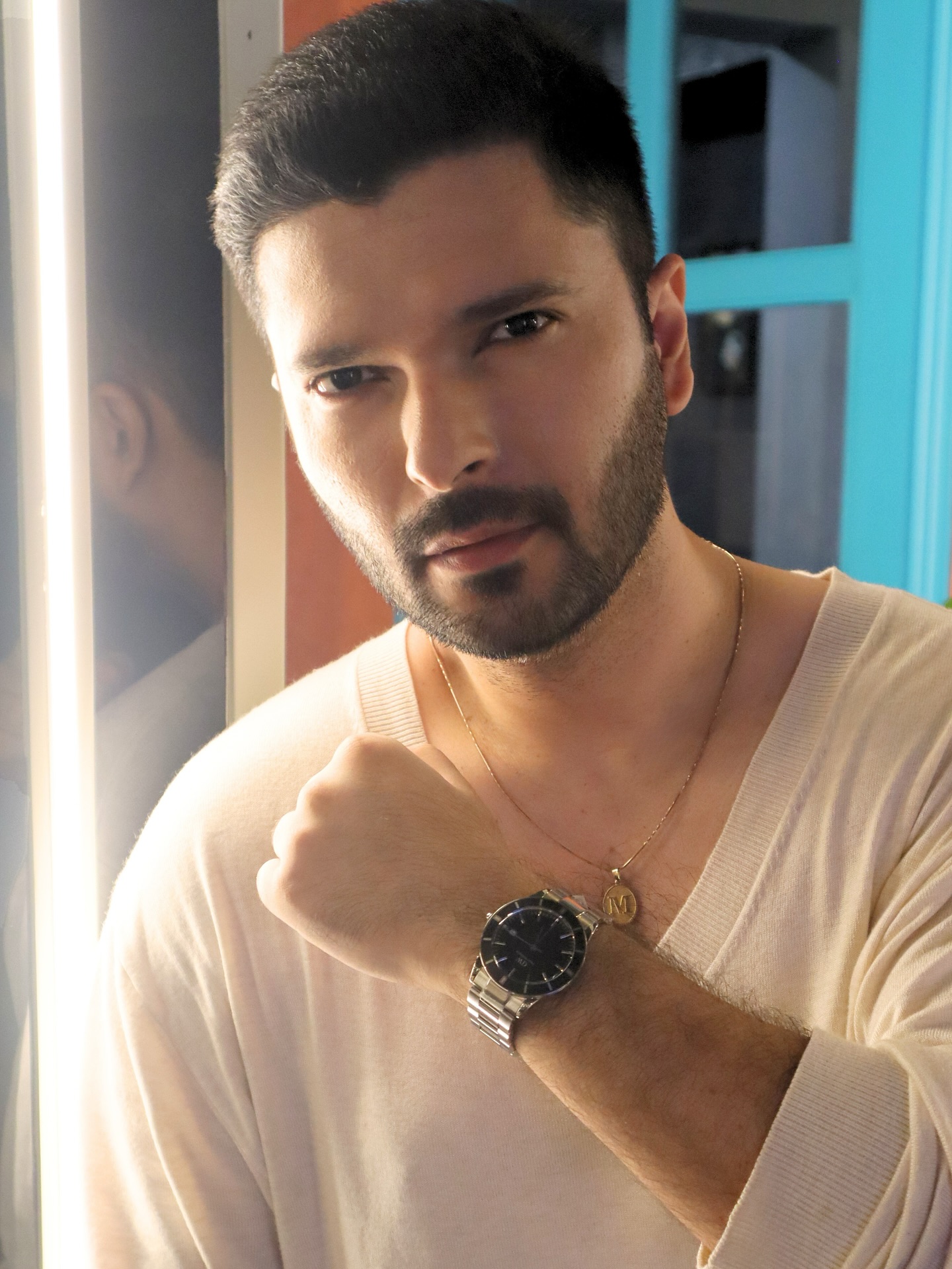 Instagram post by @iammikhaelkantroo for Daniel Wellington. Caption reads: Timeless finesse on and off the course with my....
