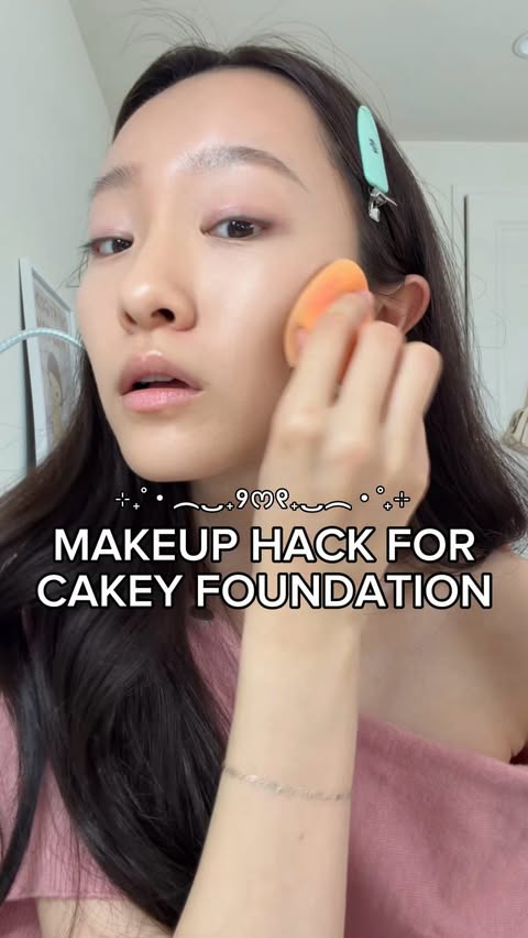 Instagram post by @alenayuann for Haruharu Wonder US. Caption reads: glowy foundation hack if you feel like your makeup....