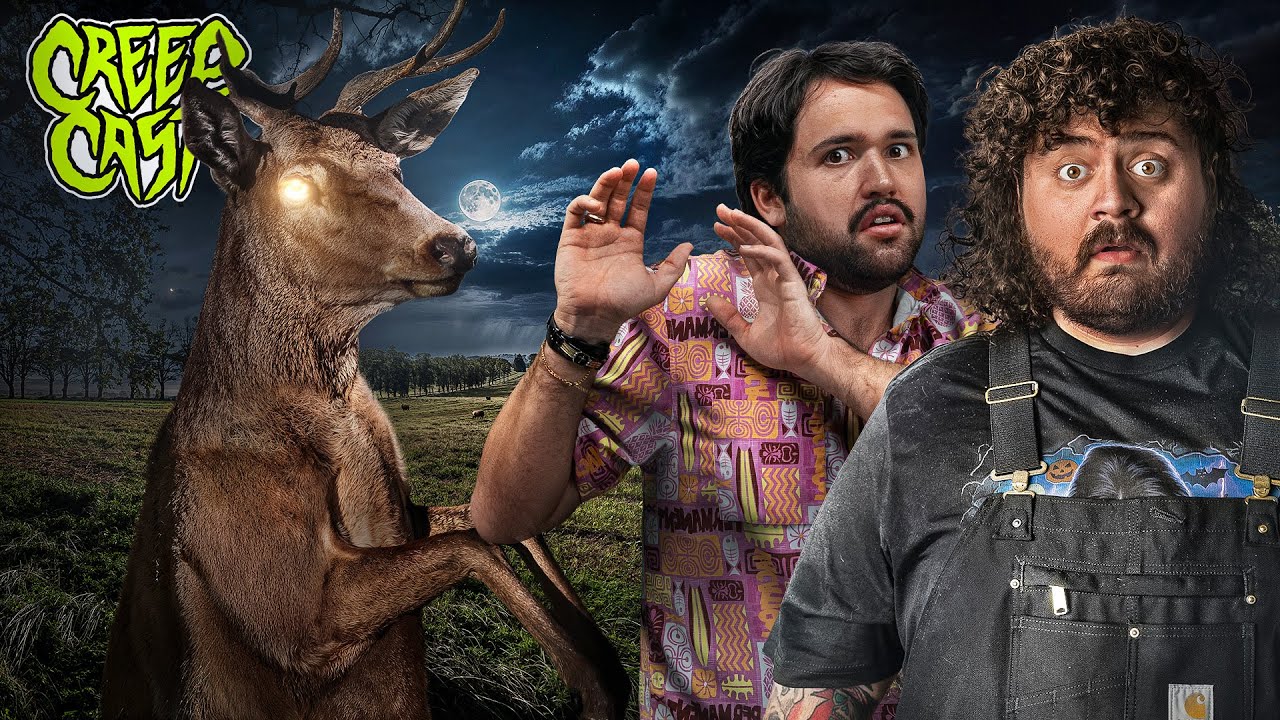 YouTube post by @CreepPodcast for Turtle Beach. Caption reads: My Dad Ate Meat From A Deer That Walked On Two....