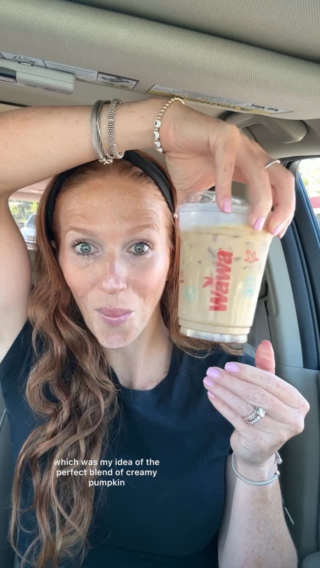 Instagram post by @erinliveswhole for Wawa. Caption reads: #ad Happy to always be the fall seasonal beverage....