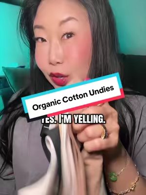 TikTok post by @girlwithadoge for Pact. Caption reads: [...] your old undies to Organic Cotton by....