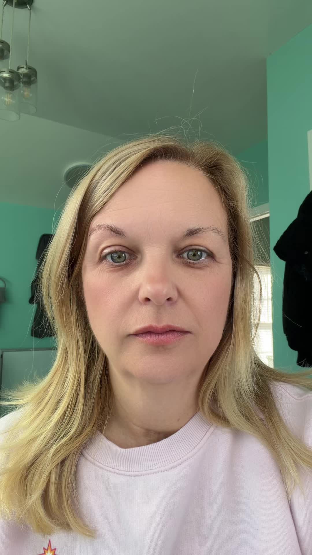 TikTok post by @sarahpressley_sc_over50 for Peter Thomas Roth. Caption reads: Face tightness @Peter Thomas Roth Labs @4AM....